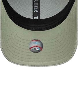 Cappellino New Era Cord New York Yankees 9FORTY verde chiaro per donna
