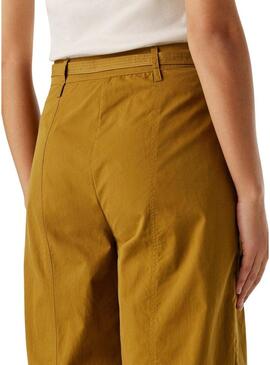 Pantaloni Pepe Jeans Alice mostarda per donna