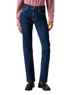 Pantaloni in denim scuro Pepe Jeans Grace per donna.