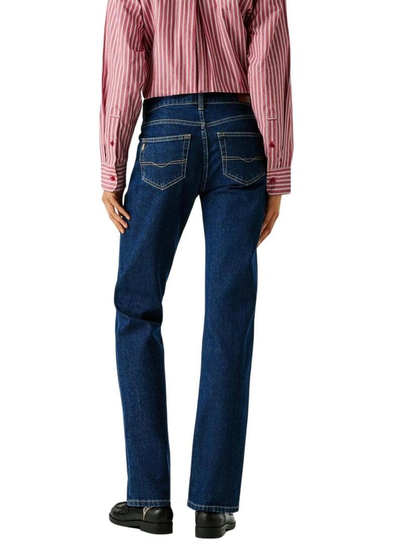 Pantaloni in denim scuro Pepe Jeans Grace per donna.