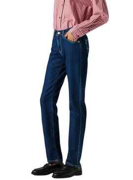 Pantaloni in denim scuro Pepe Jeans Grace per donna.