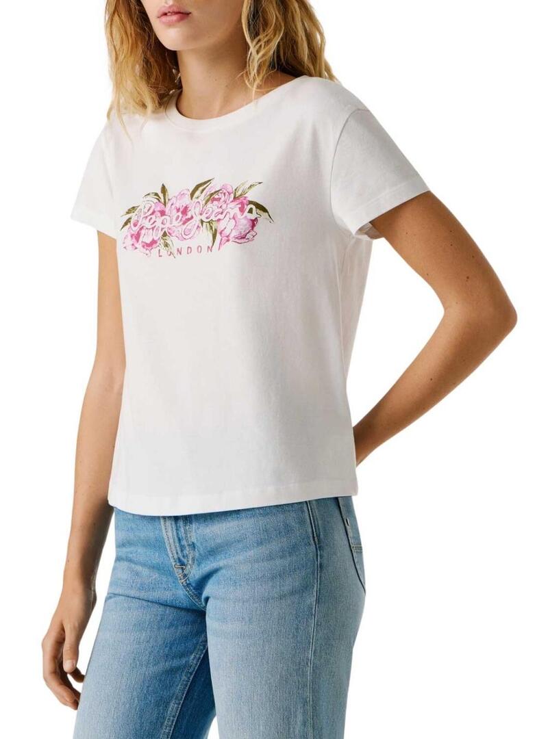 Maglia Pepe Jeans Mahina bianca per donna
