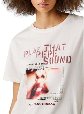 Maglietta Pepe Jeans Brina bianca per donna