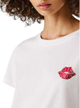 Maglietta Pepe Jeans Brule bianca da donna