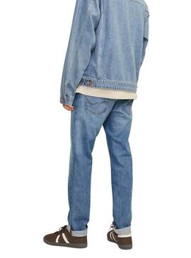 Pantaloni in denim Jack and Jones Clark chiari per uomo.