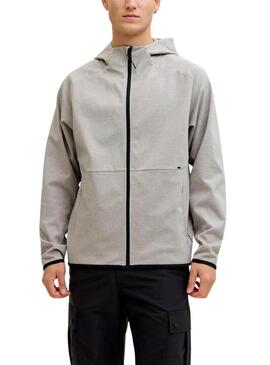 Felpa grigia Jack and Jones Base per uomo