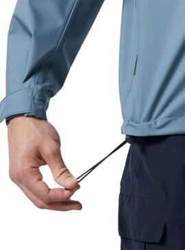 Giacca Helly Hansen Crew Midlayer blu con cappuccio.