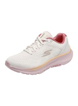 Sneakers Skechers Go Run bianche e rosa per donna