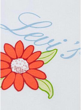 Maglietta Levis Floreale bianca per bambina