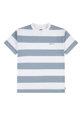 Maglietta Levis Big Stripe blu per bambino