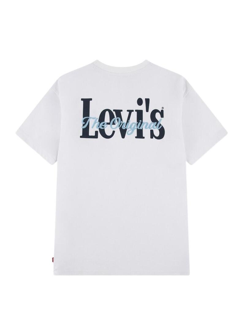 Maglietta Levis Classic And Clean bianca per bambino