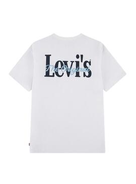 Maglietta Levis Classic And Clean bianca per bambino