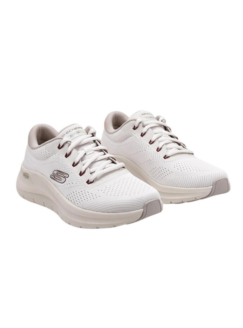 Sneakers Skechers Arch Fit 2.0 bianche sporche per uomo.