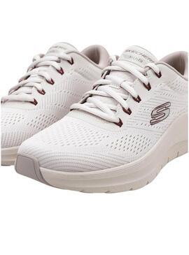 Sneakers Skechers Arch Fit 2.0 bianche sporche per uomo.