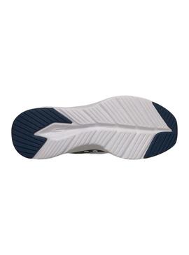 Scarpe Skechers Contour Foam bianche e blu navy per uomo