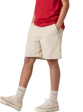 Pantalone chino beige per bambino Levis XX Authentic delle Bermuda.