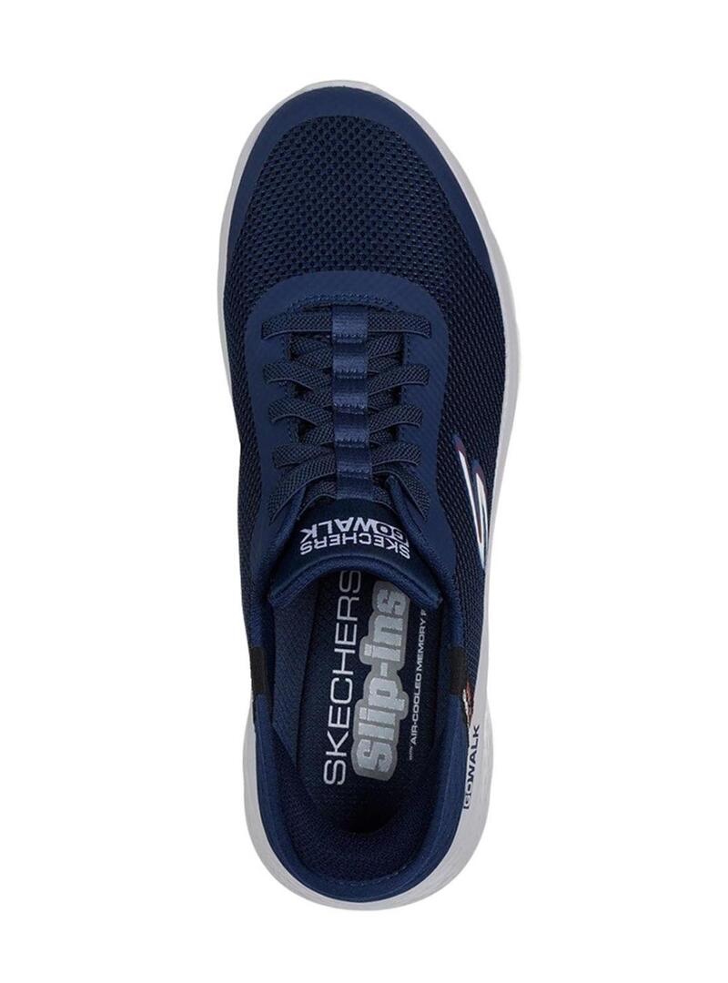 Sneakers Skechers Go Walk blu scuro per uomo.