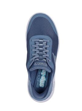 Scarpe Skechers Go Walk blu per donna
