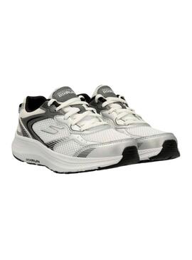 Scarpe da ginnastica Skechers Go Run 2.0 grigio e nero per donna.