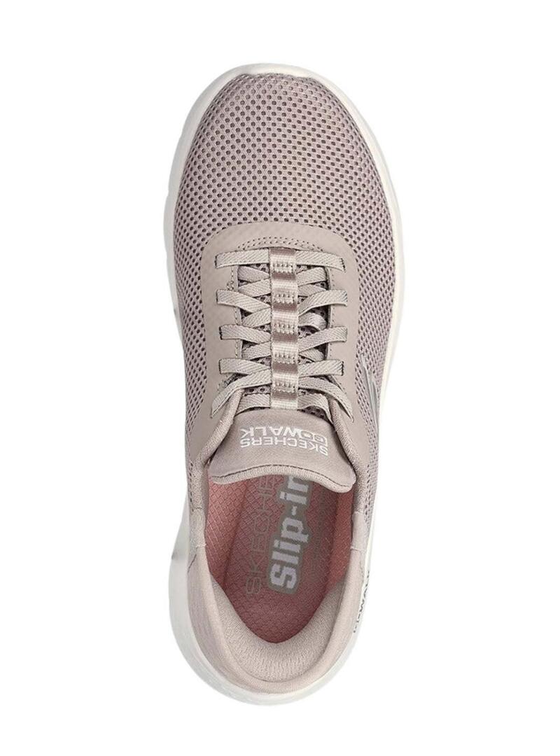 Scarpe Skechers Go Walk beige per donna