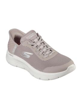 Scarpe Skechers Go Walk beige per donna