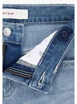 Bermuda Levis 511 Slim Fit blu per bambino