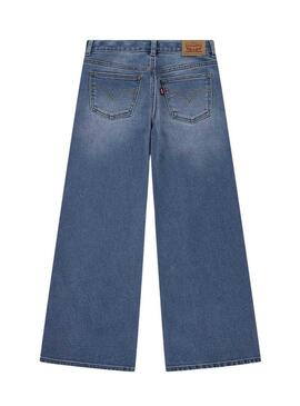 Jeans Levis High Rise Baggy blu per ragazze.