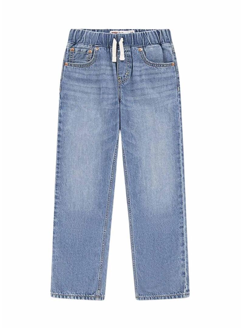 Pantaloni di jeans Levis Baggy Barrel blu per ragazze