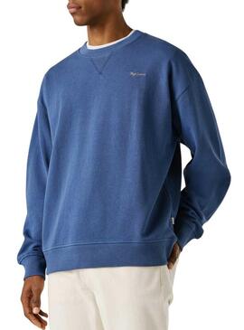 Felpa Pepe Jeans Geo blu per uomo