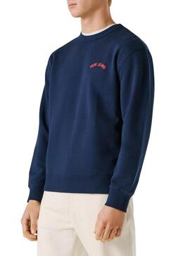 Felpa Pepe Jeans Gideon blu per uomo