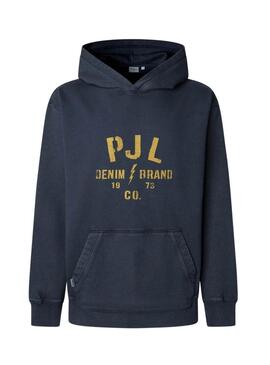 Felpa Pepe Jeans Gunner blu scuro per uomo