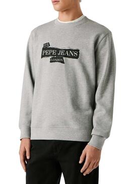 Felpa Pepe Jeans Gus grigia per uomo