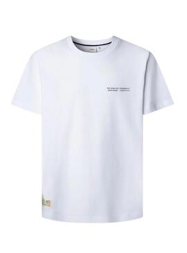 Maglietta Pepe Jeans Sean Camdem bianca per uomo