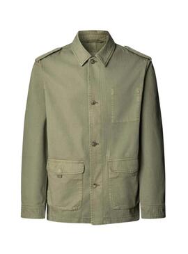 Giacca Pepe Jeans Surat verde militare per uomo