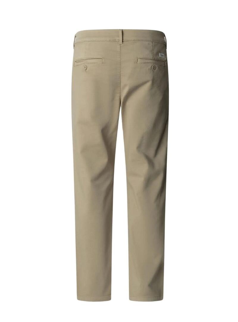 Pantaloni Pepe Jeans Gymdigo cinese beige per uomo