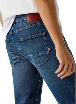 Pantaloni in denim Pepe Jeans blu per uomo