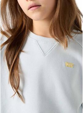 Felpa Levis Meet And Greet blu per bambina