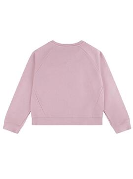 Felpa Levis Meet And Greet rosa per bambina