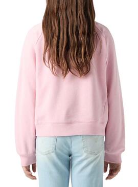 Felpa Levis Meet And Greet rosa per bambina