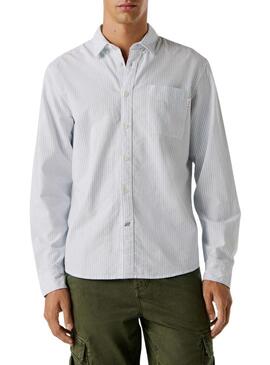 Camicia Pepe Jeans Prescot bianca per uomo