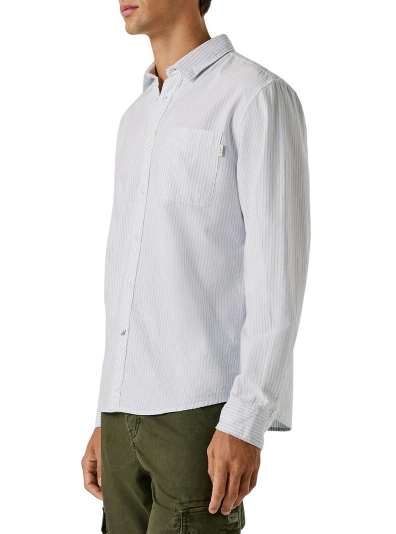 Camicia Pepe Jeans Prescot bianca per uomo