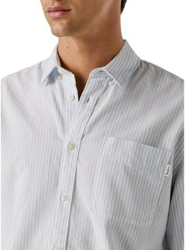 Camicia Pepe Jeans Prescot bianca per uomo