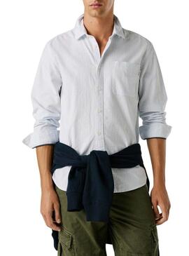 Camicia Pepe Jeans Prescot bianca per uomo