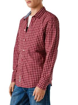 Camicia Pepe Jeans Capel rossa per uomo