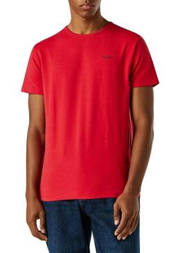 Maglietta Pepe Jeans Connor rossa per uomo