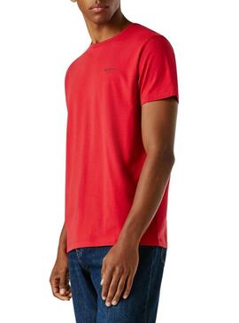 Maglietta Pepe Jeans Connor rossa per uomo
