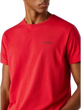 Maglietta Pepe Jeans Connor rossa per uomo