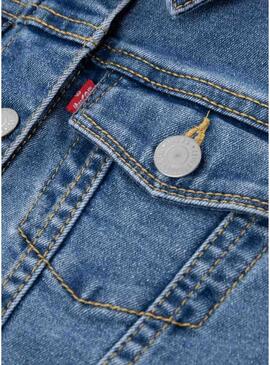 Giacca di jeans Levis Memory Lane blu per bambino.
