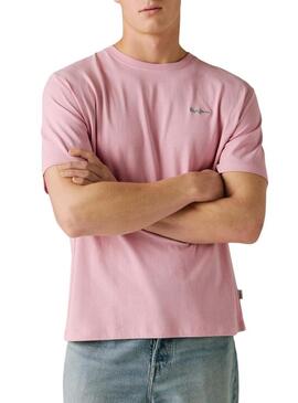 Maglietta Pepe Jeans Connor rosa per uomo.
