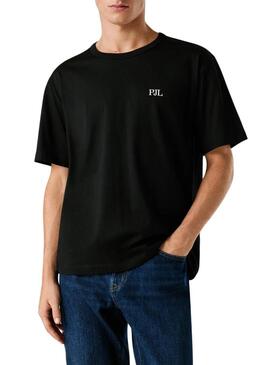 Maglietta Pepe Jeans Garret nera per uomo.
